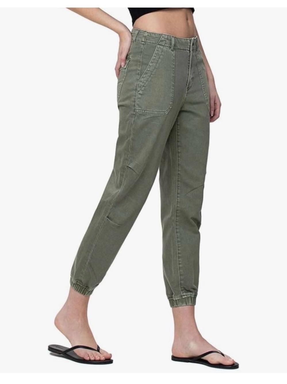 Utility Jogger Pants in Olive Green